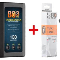 Batterie BO MANUFACTURE LiPo 11.1V Airsoft - Tamiya