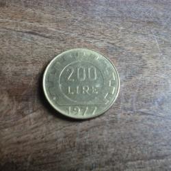 monnaie r&eacute;publique italie 200 lire  1977