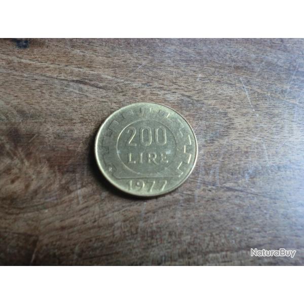 monnaie r�publique italie 200 lire  1977