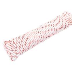 Cordon d&eacute;marrage nylon blanc rouge &Oslash;6 mm 10 m r&eacute;sistant haute visibilit&eacute;