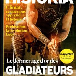 historia 934 de 2024 , gladiateurs , pr&eacute;histoire lucy, climat, photographier les morts au XIXe