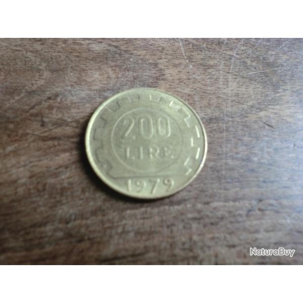 monnaie r�publique italie 200 lire  1979