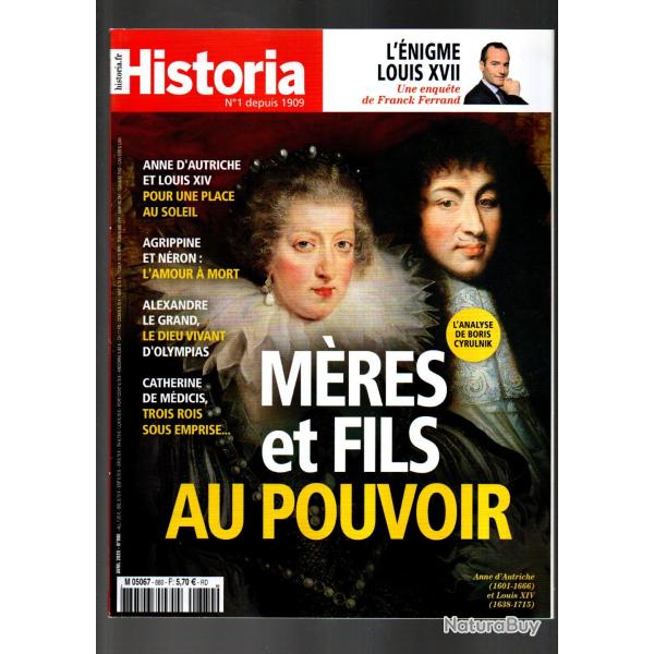 historia 880 de 2020 , l'�nigme louis XVII, m�res et fils au pouvoir, ungern sternberg, louisiane