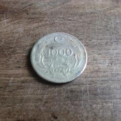 monnaie turquie 1000 lira  1991