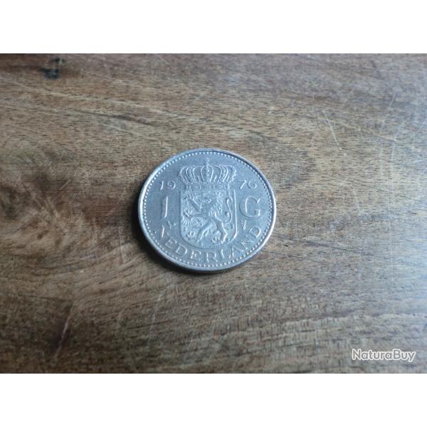 monnaie pays bas juliana 1 gulden  1976