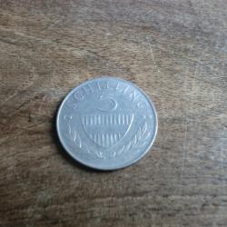 monnaie autriche 5 schilling  1969
