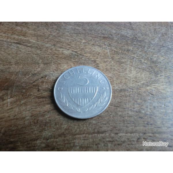 monnaie autriche 5 schilling  1969