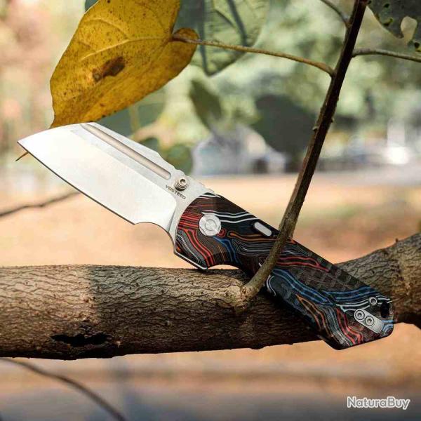 Couteau Vosteed Hedgehog Lame Acier S35VN Manche Magpie GT-Mascus Top Liner Lock VOSA1307
