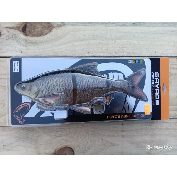 Lot 3 leurres Savage Gear 3D LT Roach 32cm 420g