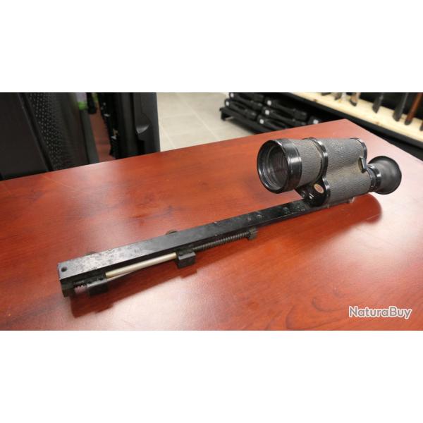 LUNETTE DE HUTTE 7X50  avec rail amortisseur  11mm MISE A PRIX 1 EUROS