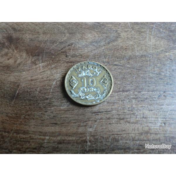 monnaie maroc 10 francs