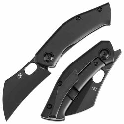 Couteau Kansept Osprey Lame Acier S35VN Black Stonewash Manche Black Titanium Frame Lock K2087A3
