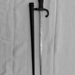 Ba&iuml;onnette-&eacute;p&eacute;e mod&egrave;le 1874 pour fusil Gras