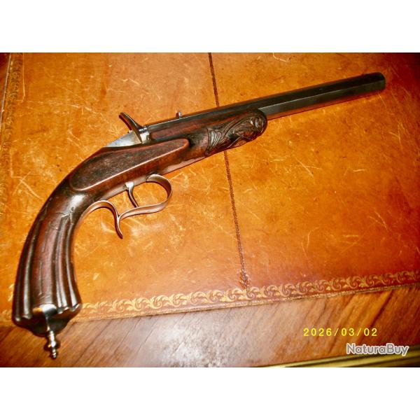 Pistolet de salon type FLOBERT Cal. 6 mm Second Empire