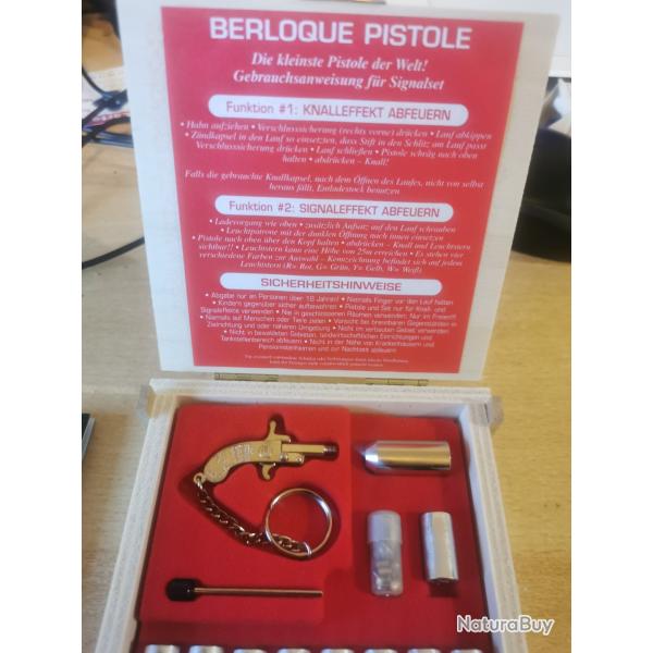 Pistolet lance fus�e Berloque en coffret.