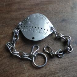 plaque d'itentification matricule 40913 T 57