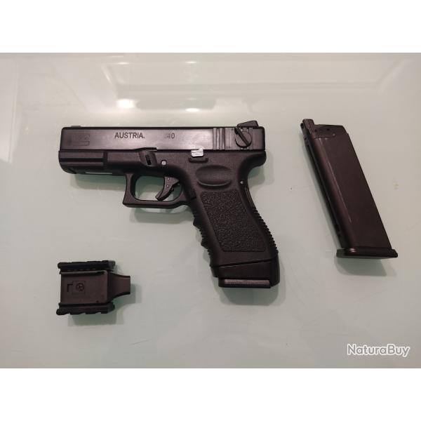 ASG GLOCK G23F GBB Gaz semi et full auto