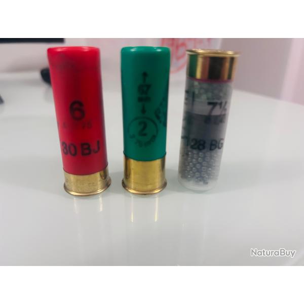 Lot de cartouche 16/67 avec bo�te m�tallique