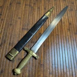 BEAU GLAIVE 1831 DANS SON FOURREAU BELLE &Eacute;TAT NOMBREUX POIN&Ccedil;ONS &laquo;&nbsp;TALABOT&nbsp;&raquo; et matricule