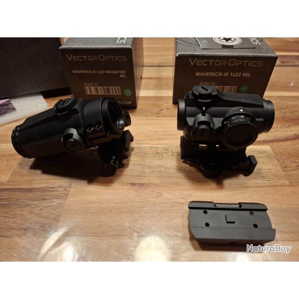 Point rouge et Magnifier VECTOR OPTICS MAVERICK III