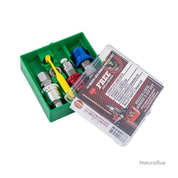 Lee Precision Jeu d'Outils Carbide Breech Lock 3 Die Set - 44 Special Magnum