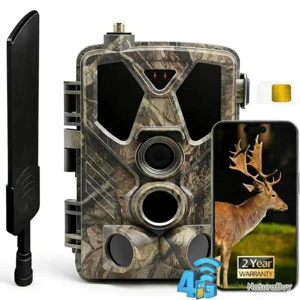 Cam�ra de Chasse 4G 120MP 4K SuntekCam HC-812PRO Vision Nocturne Contr�le Application Service Cloud