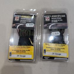 Lot de 2 cordons de nettoyage BORESNAKE calibre 28