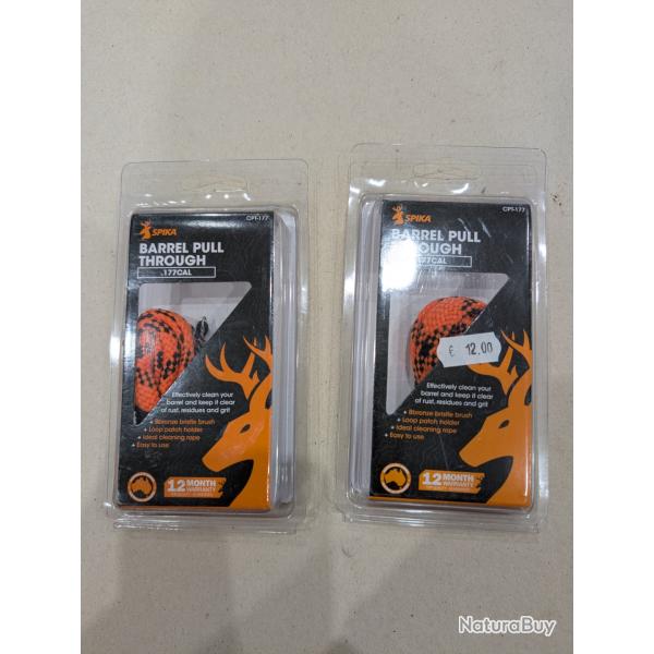 Lot de 2 cordons de nettoyage SPIKA calibre 4.5mm