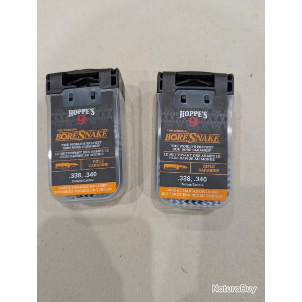 Lot de 2 cordons de nettoyage HOPPE'S calibre .338