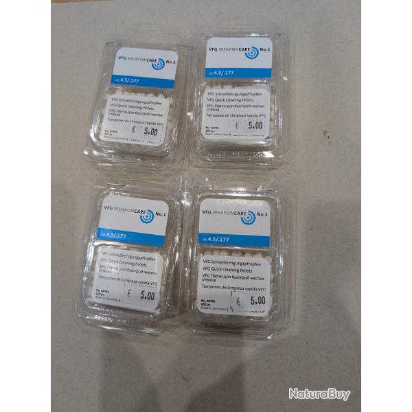 Lot de 4 bo�tes de tampons VFG calibre 4.5mm