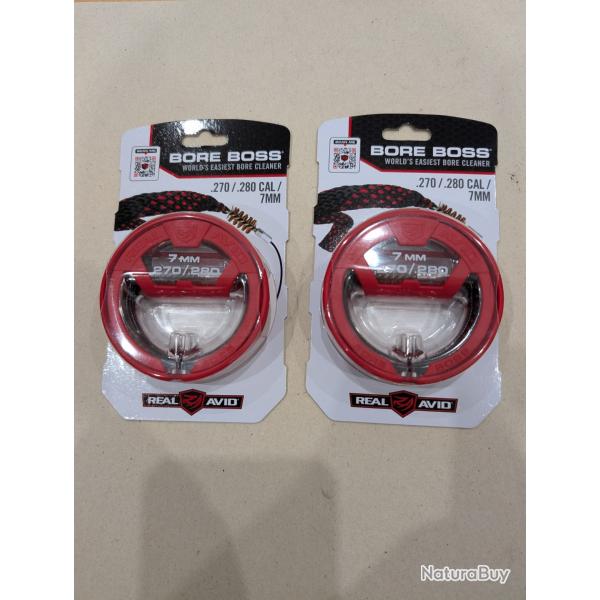 Lot de 2 cordons de nettoyage REAL AVID calibre .270/.280/7mm