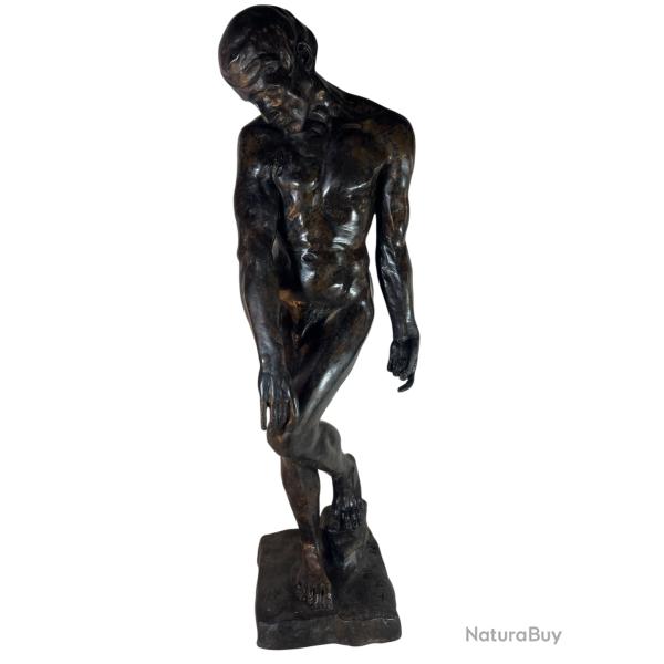 Grand bronze Rodin repr�sentant Adam
