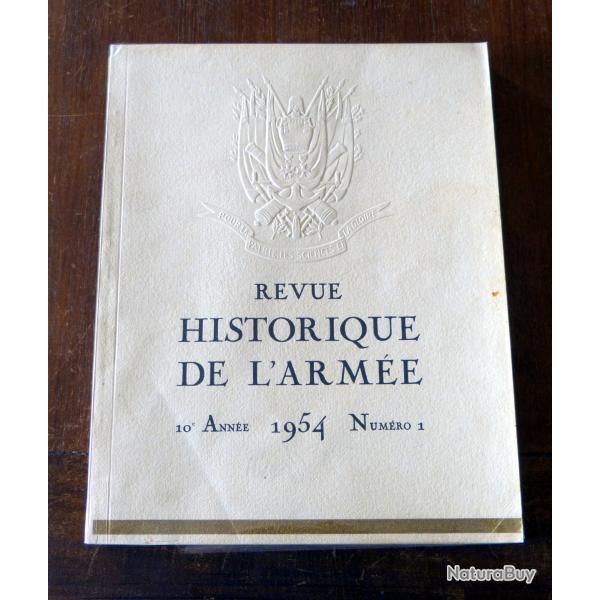 Livre : Revue historique de l'arm�e  / 10e ann�e  / 1954 - num�ro 1