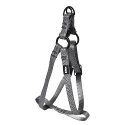 Harnais R&eacute;fl&eacute;chissant R&eacute;glable en Nylon Gris - Ajustable 50-65 cm