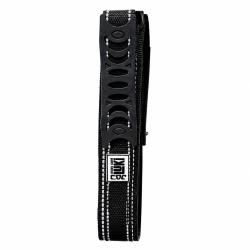 Collier r&eacute;fl&eacute;chissant pour chien avec poign&eacute;e - Noir - 44 cm