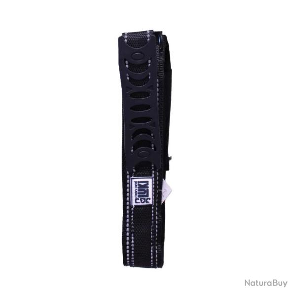 Collier r�fl�chissant pour chien avec poign�e - Noir - 44 cm
