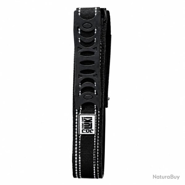 Collier r�fl�chissant pour chien avec poign�e - Noir - 44 cm
