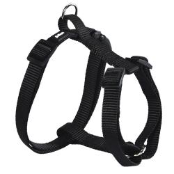 Harnais en Nylon Noir - Ajustable 40-65 cm