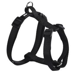 Harnais en Nylon Noir - Ajustable 40-65 cm