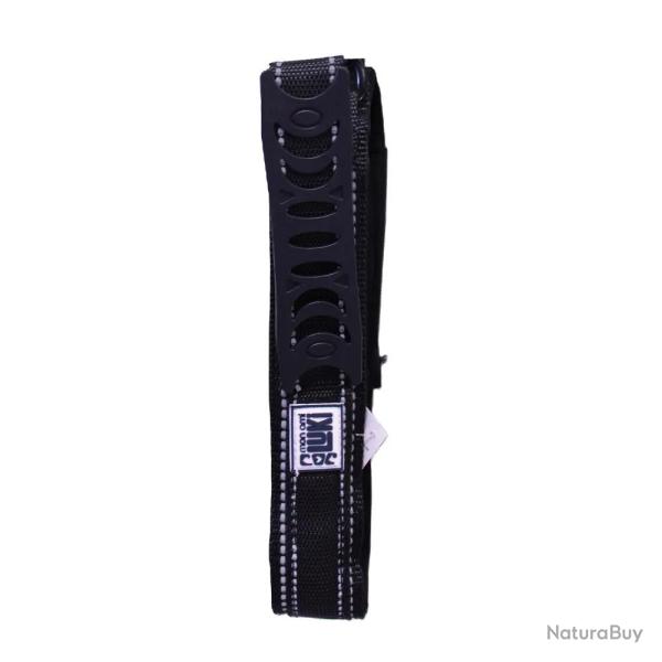 Collier r�fl�chissant en nylon avec poign�e - Noir - 34 cm