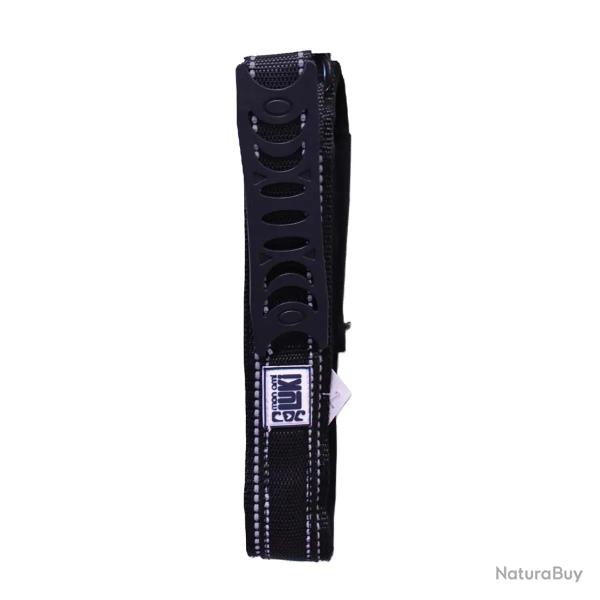 Collier r�fl�chissant en nylon avec poign�e - Noir - 34 cm