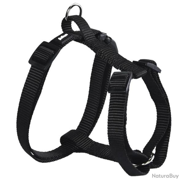 Harnais en Nylon Noir - Ajustable 52-80 cm