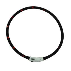 Collier Lumineux R&eacute;glable Noir - Visibilit&eacute; jusqu'&agrave; 500m