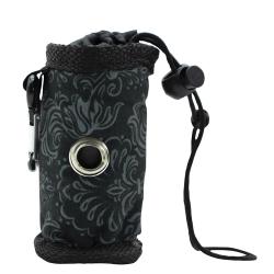 Distributeur de sacs &agrave; d&eacute;chets pour chien avec cordon en nylon