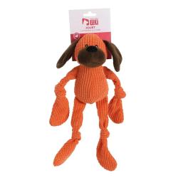 Jouet Peluche Velours pour Chien Orange 36cm
