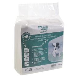 Lot de 20 tapis d'&eacute;ducation absorbants pour chien - 60x45 cm