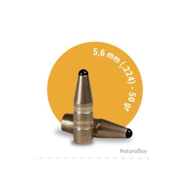 Ogives Sans Plomb Monolithiques FOX CLASSIC HUNTER TIPLESS cal.5,6mm (.224) 50gr - Boite de 50 unit�