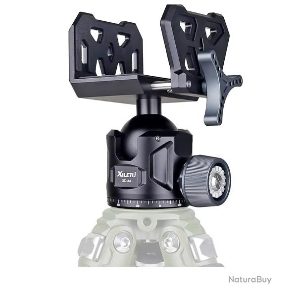 Support de Tir Universel avec Rotule - Selle en Aluminium pour Fusil, Tr�pied et Tir de Pr�cision