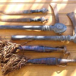 Lot armes blanches Afrique subsaharienne