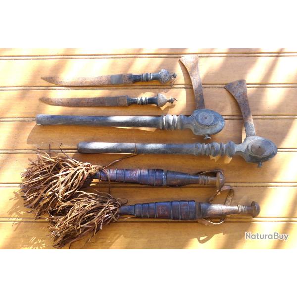 Lot armes blanches Afrique subsaharienne